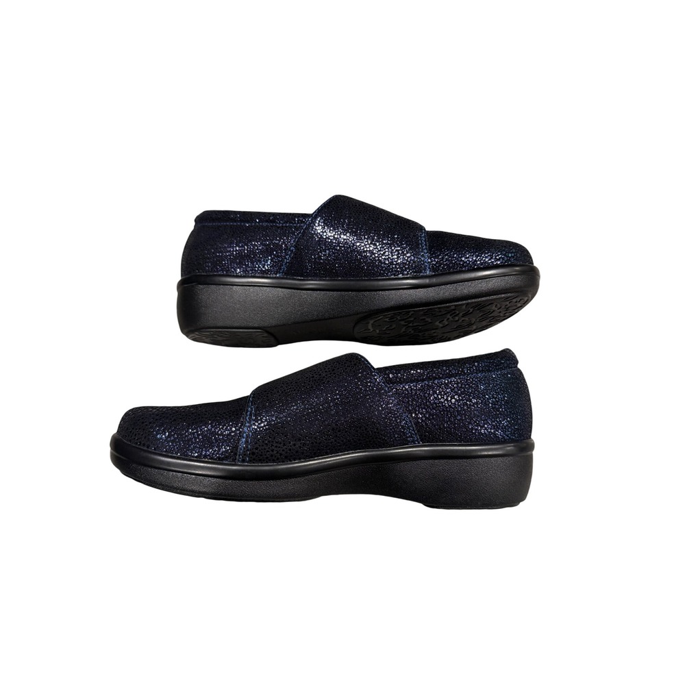Alegria Lauryn Slip On Comfort Clogs Womens 36 Cosmos Leather Blue Healthcare